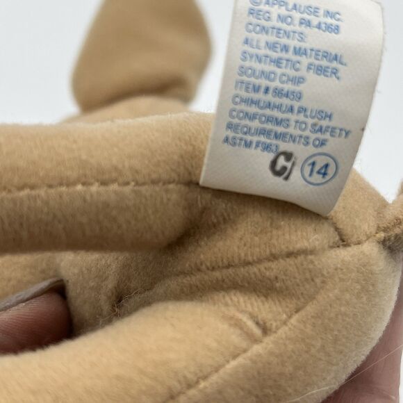 Applause Taco Bell "Yo Quiero" Chihuahua Talking Dog Cute Plushie Advertising - Picture 7 of 7